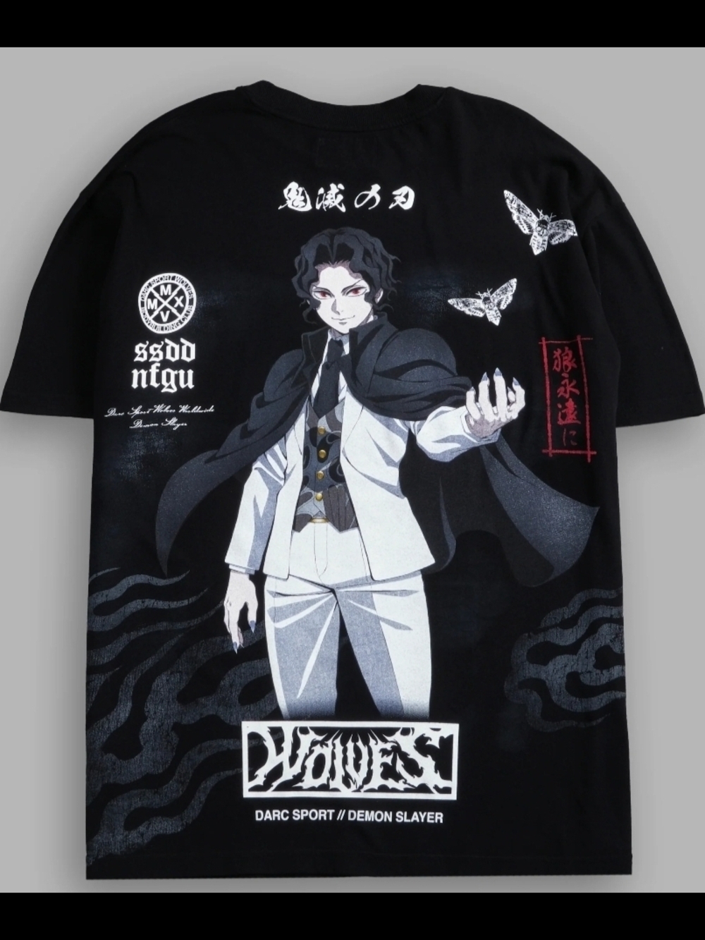 Darc Sport Muzan Kibutsuji "Side By Side" Series Premium Oversized Tee - XXL